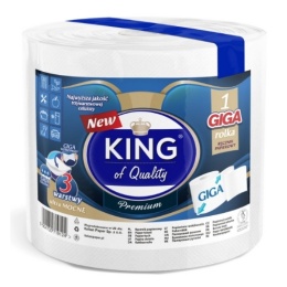 King of Quality Premium Wytrzymały Ręcznik Papierowy Trzywarstwowy XXL 500 listków